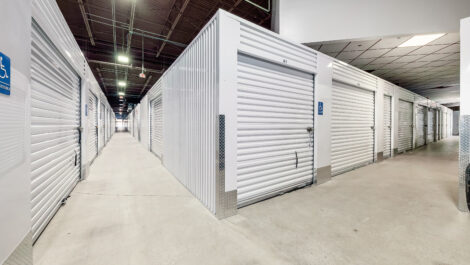 row of interior storage units.