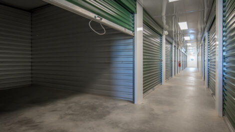 row of interior storage units.