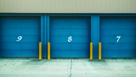 Exterior of storage units.